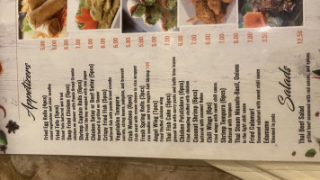 Sala Thai menu