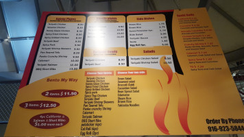 Teriyaki Grill menu