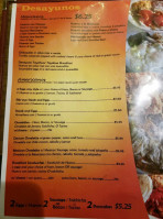 Taqueria Tayahua menu