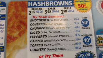 Waffle House menu