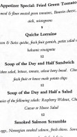 Anthony’s Ballroom menu