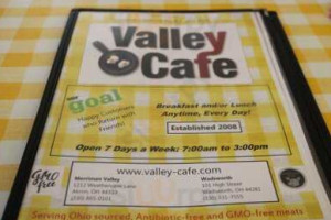 Valley Cafe menu