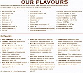 Gusto Gelato menu