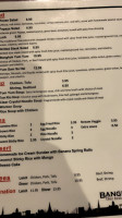 Bangkok Thai menu