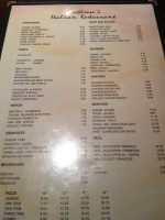 Alfonso's menu