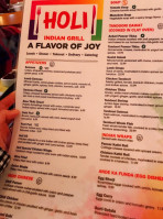 Holi Indian Grill (a Flavor Of Joy) menu