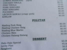 Gq's Kamayan Resto menu