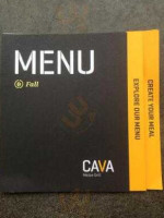 Cava Mezze Grill menu