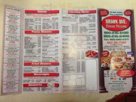 Sisson Ave Pizza  menu