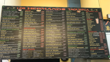 Los Hermanos menu