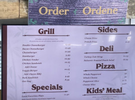 Oasis Grill menu