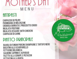 Positano menu