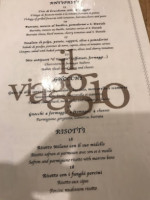 Il Viaggio menu