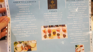 Bubble Co Tea menu