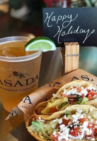 Asada Tacos Beer food