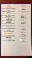 Tana Thai Bistro menu