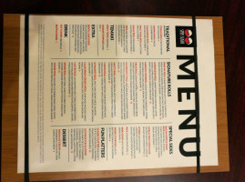 Spin Sushi menu