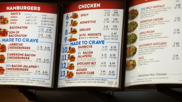 Wendy's menu