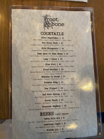 Root Bone menu