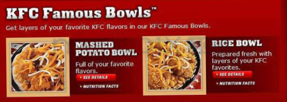 KFC/Taco Bell menu