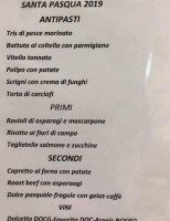 Cacciatori menu