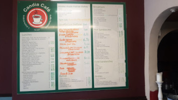 Cafe Candia menu