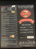 Gene's Grinders menu