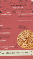 Taurakiemis Picerija Parduotuvė menu