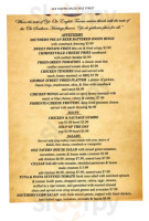 Ole Tavern On George Street menu