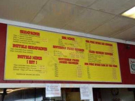 Drum-Stik Bar-B-Q. menu