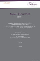 Les Tuileries menu