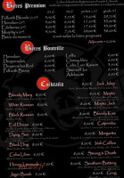 Black dog menu