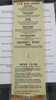 Buckeye Lake Winery menu