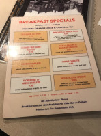 Deluxe Diner menu