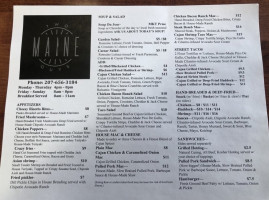 Two Maine Guys menu