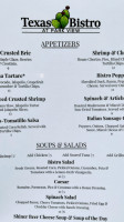 Texas Bistro At Park View menu