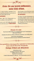 Schuetzenhaus menu