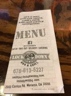 Smitty's Lockdown Barbecue menu