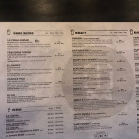 The Tank Brewing Co. menu