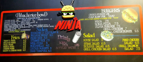 Ninja Grill menu