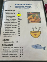 Casa Juan menu