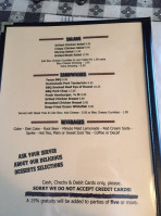 K D's Kettering -b-q menu