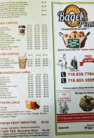 Bagels Plus menu