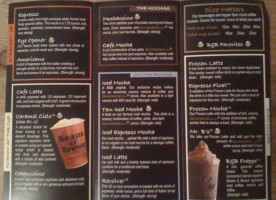 Beans Brews Coffeehouse menu