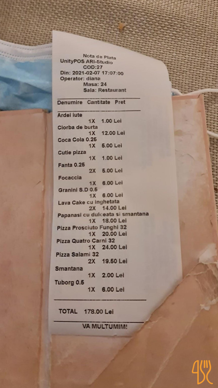 Bella Roma Pizzerie Meniu