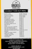 Brickell Kosher Deli menu