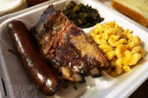 C J's Bbq food