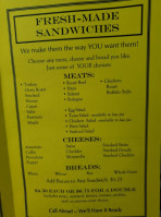 Holzman Meats menu