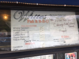 White's Fish Bbq menu