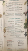 Tropical Smoothie Cafe menu